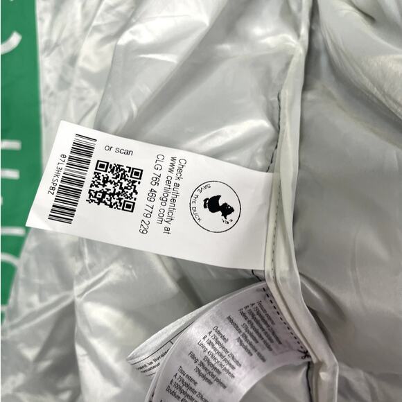 Save The Duck Burn Recycled Bi-Material "Down" packable jacket women's L - Picture 7 of 10